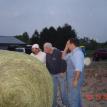 Round bale roll at Wanatah Scarecrow Fest